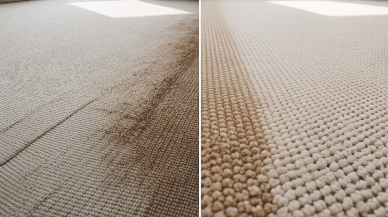 Before and After Carpet Cleaning